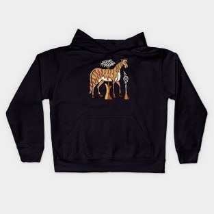 Libyan zebra Kids Hoodie